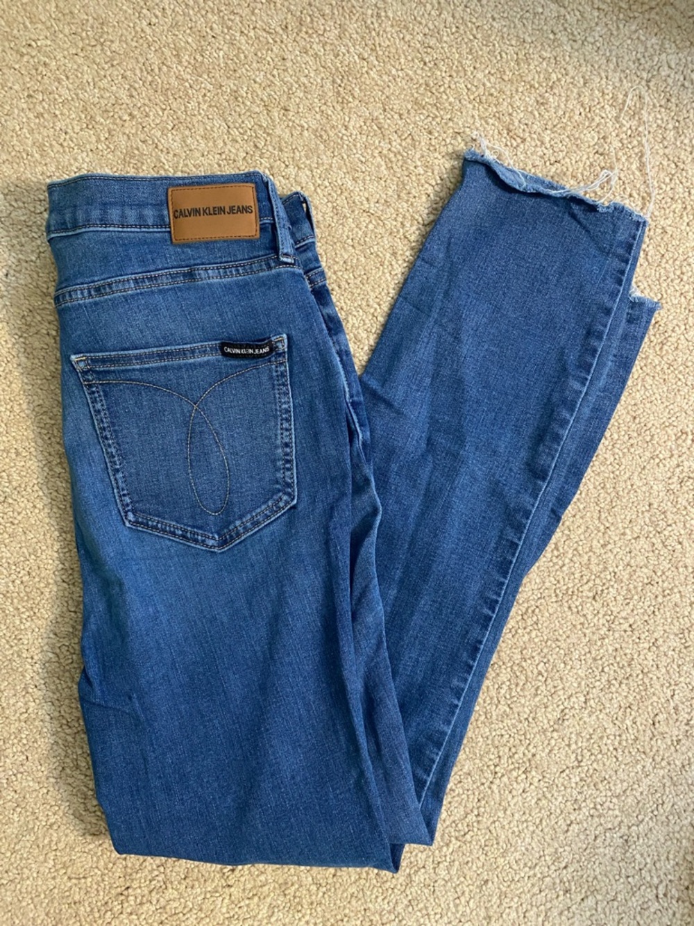 Calvin Klein Jeans Women's Medium Blue Skinny Jeans